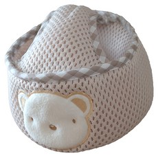 C.D.BABY 佳登 小熊寶 米色 42~54cm 嬰幼兒學步防摔帽, 1個