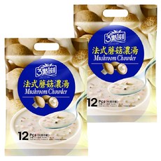 3點1刻 法式蘑菇濃湯 12包入, 216g, 2袋