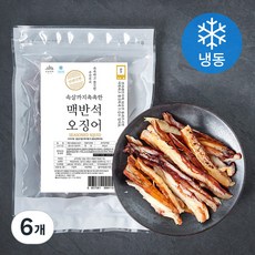 산골어부 맥반석 촉촉 오징어 (냉동), 80g, 6개