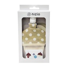 nIZio 小蘑菇平安收納袋-奶茶, 100%棉, 13cm x 9cm, 0歲以上, 1個