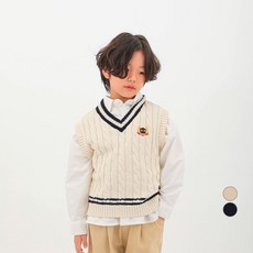 BerryCloset 男童 Tilton 麻花針織棉質背心