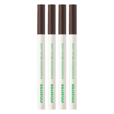 이니스프리 파워프루프 브러시 라이너 0.6g, 2호 브라운, 4개