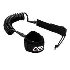 Aqua Marina SUP 伸縮彈力安全腳繩 高強度彈性材料 不鏽鋼, 黑色