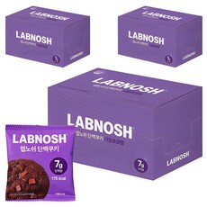랩노쉬 단백쿠키 더블초코맛, 400g, 3개