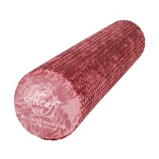 ALEAF EVA 大理石紋泡棉滾筒 + 運動海報, 勃根地紅