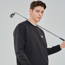 푸마골프 남성용 스판 기모 라운딩 맨투맨