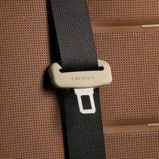 벤딕트 안전벨트 클립 버클 실리콘 커버, 코튼베이지, 2개