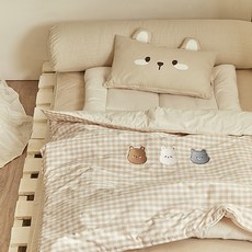 쉬즈홈 순면 형태베개 토퍼 낮잠이불세트 분리형, 바비 베이지