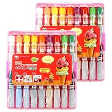 YOUNG ART 女孩款 水彩 2入 繪畫勞作, 18色