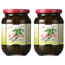 福松 脫皮辣椒, 精選釀味, 450g, 2罐