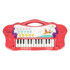 東佳玩具 炫彩手提式多功能兒童電子琴, 紅色, 1個, 8830