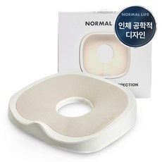 NORMAL LIFE All Day 平衡蘋果甜甜圈坐墊, 米色