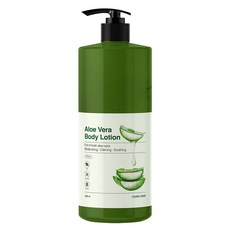 CHAR CHAR 蘆薈保濕鎮靜身體乳, 1個, 1500毫升