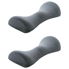 NORMAL LIFE 正確睡眠記憶棉腰枕, 2個, 灰色