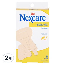 넥스케어 쓰리엠 발보호 밴드, 8개입, 2개