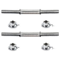 鍍鉻輕量啞鈴桿 25mm + 固定夾 2入, 2套