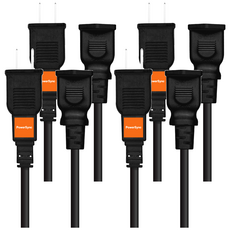 PowerSync 包爾星克 過載斷電中繼線 2P TZ1V0018, 1.8m, 黑色, 4條