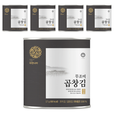 자연나라 무조미 곱창 캔김, 17g, 5개