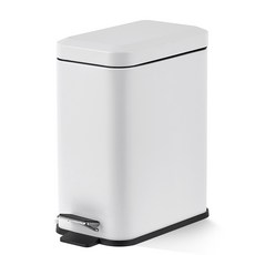 Changsin Living 昌信生活 FRANCO 方形腳踏垃圾桶 5L, 白色