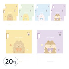 PENPIA 1000 1-2 無主題 16行 小學裝訂筆記本, 20個, 隨機出貨