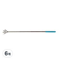 COOLATHOME 늘어나는 휴대용 길이조절 닭발 효자손, 블루, 6개
