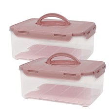 Xeonic 方塊西瓜瀝水保鮮盒, 4.1L, 2個