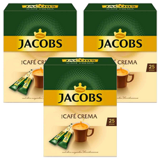 JACOBS 經典即溶咖啡 CAFÉ CREMA *25包, 1.8g, 3盒