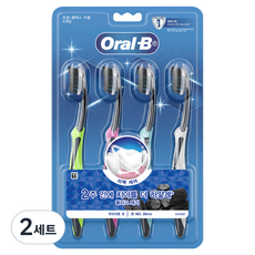 Oral-B 歐樂B Pro Flex牙刷 木炭, 4件, 2套