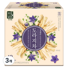 녹차원 국내산 도라지차, 700mg, 40개입, 3개
