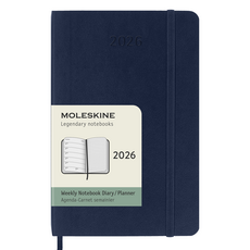 몰스킨 2026년 클래식 위클리 다이어리 12개월 소프트커버, 사파이어블루, 1개