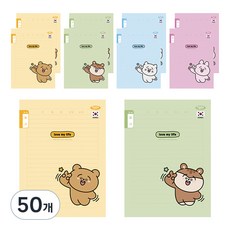 펜피아 1000 3-6 무제 초등 제본노트, 랜덤발송, 50개