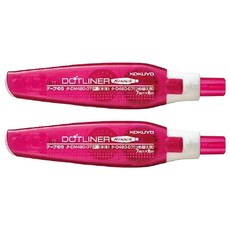 KOKUYO 國譽 好黏便利貼雙面膠帶 7mm x 8m, 2個, 粉色