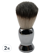 男士刮鬍泡刷 銀色1, 2個, 1入
