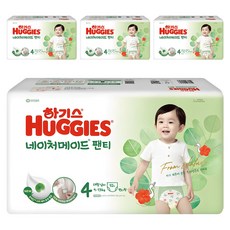 하기스 2024 네이처메이드 팬티형 기저귀 남아용, 4단계, 208매