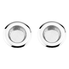 廚房用品 不銹鋼水槽過濾網 2個入, 銀色