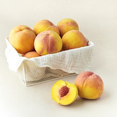 새벽경매 햇사레 부드러운 황도복숭아, 4kg(8~10내), 1박스