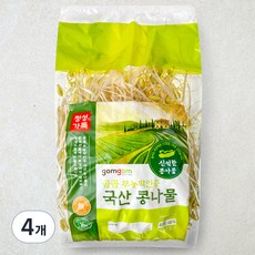 곰곰 무농약인증 국산 콩나물, 500g, 4개