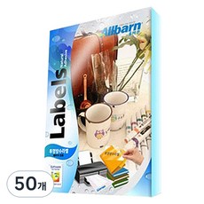 올바른라벨 투명 방수 레이저용 라벨지 A4전지, 1칸, 50개