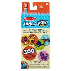 Melissa & Doug Sticker WOW 補充包 MD5020, 1個, 老虎