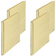 PLUS 普樂士 伸縮檔案夾, 米黃色, 4本