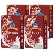 Cerear 喜瑞爾 浪漫草莓脆片 非油炸 低脂 含鐵鈣, 185g, 4盒