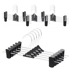 Saenghwalgongsik 強力夾式裙褲衣架, 20個, 黑色