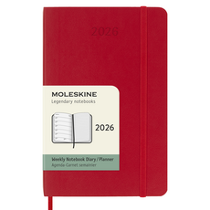 몰스킨 2026년 클래식 위클리 다이어리 12개월 소프트커버, 스칼렛레드, 1개