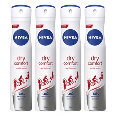 니베아 드라이 콤포트 데오드란트, 200ml, 4개