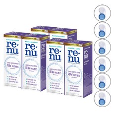 리뉴 어드밴스 렌즈 세정액 + 케이스 1p, 500ml, 6세트