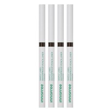 이니스프리 심플라벨 워터프루프 펜슬라이너 0.1g, 2딥브라운, 4개