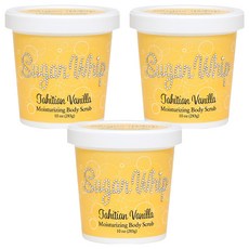 프라이멀엘리먼츠 슈가휩 바디스크럽 타이탄바닐라, 283g, 3개