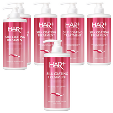 Hair Plus 絲綢塗層乾燥受損髮質護理, 1L, 6個