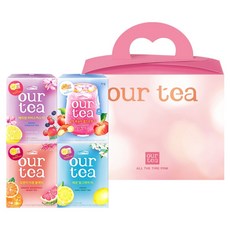 OUR TEA All the time 綜合茶禮盒組, 檸檬伯爵茶 4入+柑橘葡萄柚茶 4入+木槿野莓果茶 4入+鳳梨薄荷茶 4入, 1組