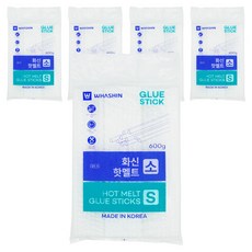 WHASHIN 熱熔膠條 小 7mm 600g, 5個